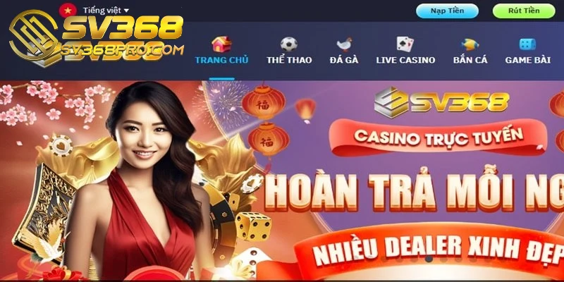 SV368 được biết đến là một trong những nền tảng giải trí hàng đầu